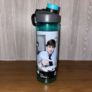 The Office Zak! 25 Ounce Teal Water Bottle Jim Halpert Quote And Picture